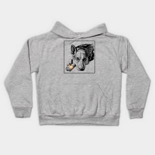 german shepherd Kids Hoodie